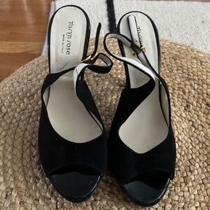 Taryn Rose peep toe Mary Jane’s..